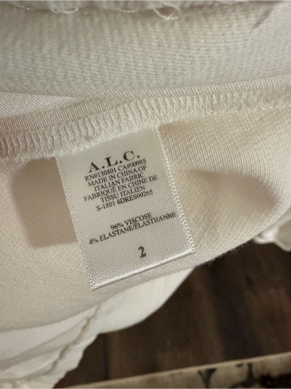 A.L.C. Renton White Puff-Sleeve Mini Dress Size 2 - Picture 9 of 9